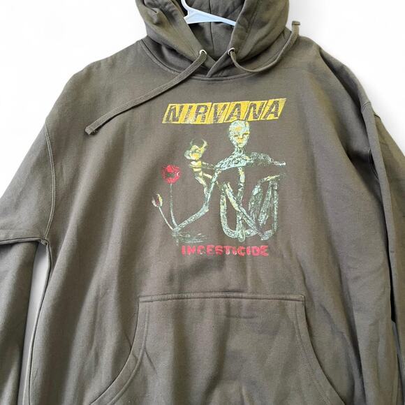 Hot Topic Other - Green Nirvana Incesticide Size XL Hoodie
